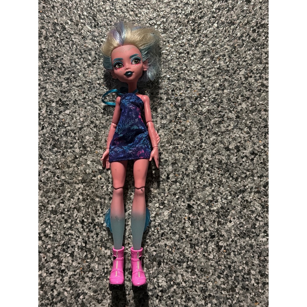 Monster High G3 Lagoona Blue Doll 2021 Mattel Pink Skin Translucent Legs Dress